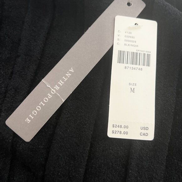 NWT Anthropologie V-Neck Chenille Midi Dress - Picture 6 of 6